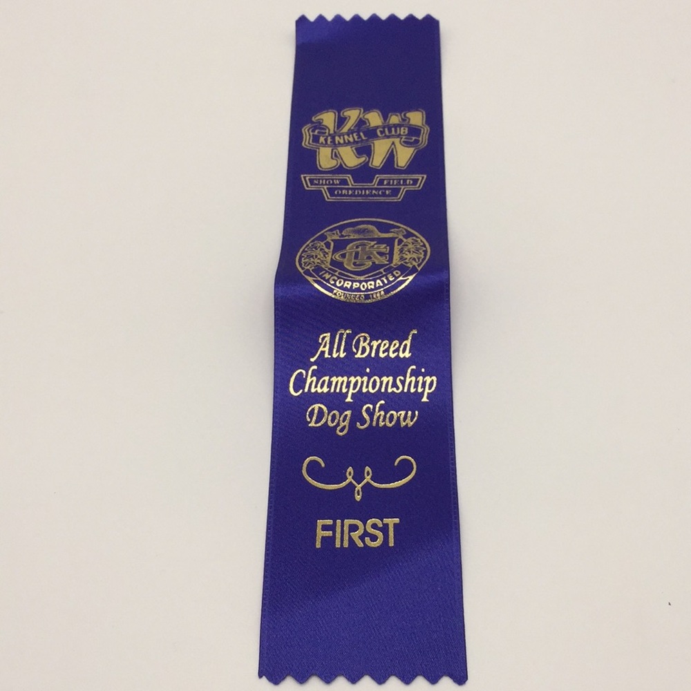Kennel Club All Breed Championship Dog Show Ribbon